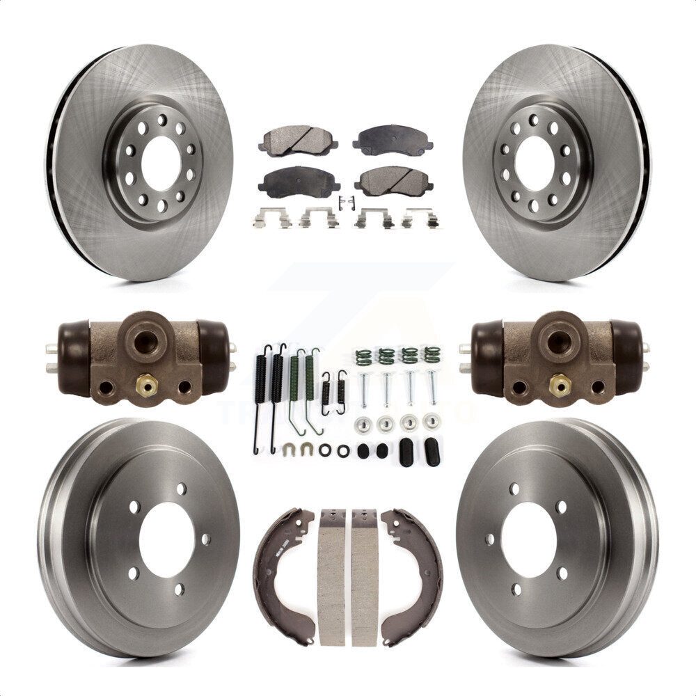 [Avant + Arrière] Kit de Disque et plaquette (céramique) de frein pour 2017 Jeep Compass rear brakes avec 305mm Diameter Rotor K8T-103935 par Transit Auto