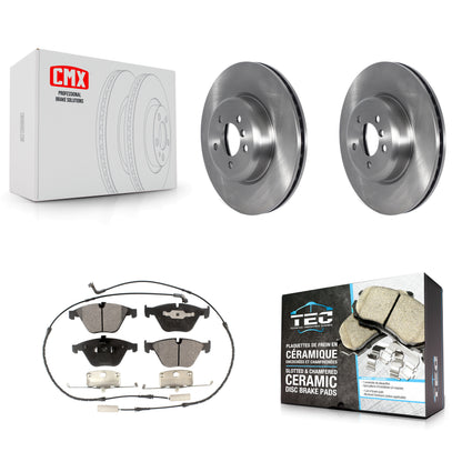 [Avant] Kit de Disque et plaquette (céramique) de frein pour 2012 BMW 335i Convertible Coupe avec Blue Painted Calipers K8T-103943