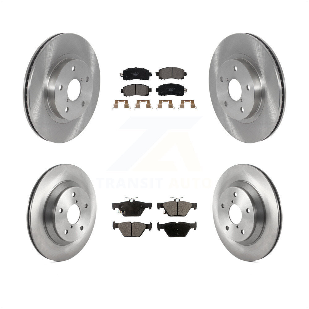 [Avant + Arrière] Kit de Disque et plaquette (céramique) de frein pour Subaru Forester K8T-103950 par Transit Auto