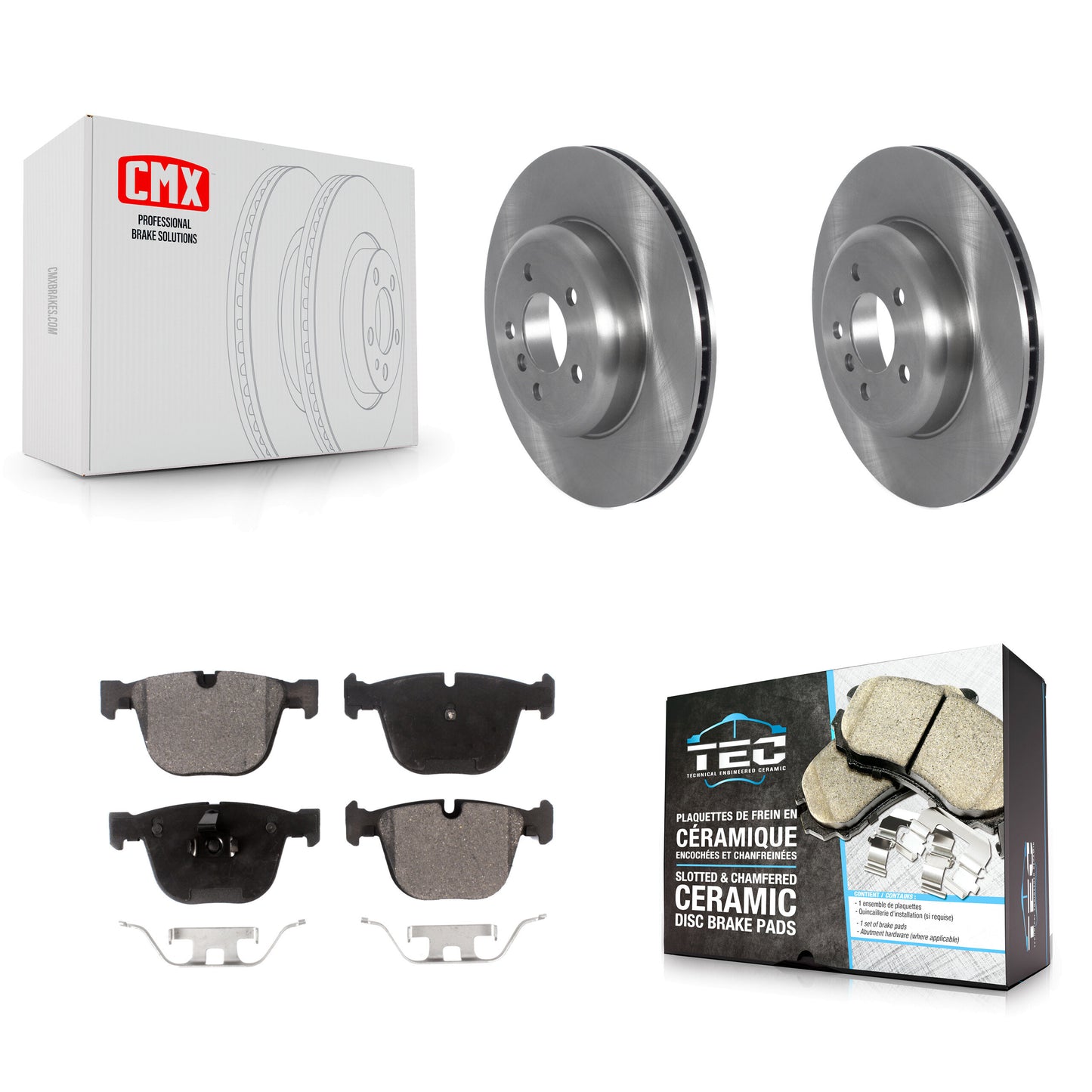 [Arrière] Kit de Disque et plaquette (céramique) de frein pour BMW 740Li 740i 535i GT xDrive ActiveHybrid 7 K8T-103982