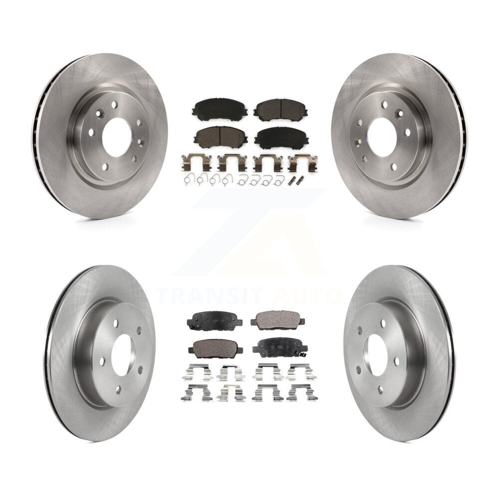 [Avant + Arrière] Kit de Disque et plaquette (céramique) de frein pour 2019 Nissan Rogue Sport Qashqai avec Manual Parking SL K8T-103991