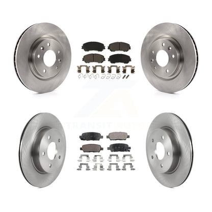 [Avant + Arrière] Kit de Disque et plaquette (céramique) de frein pour 2019 Nissan Rogue Sport Qashqai avec Manual Parking SL K8T-103991