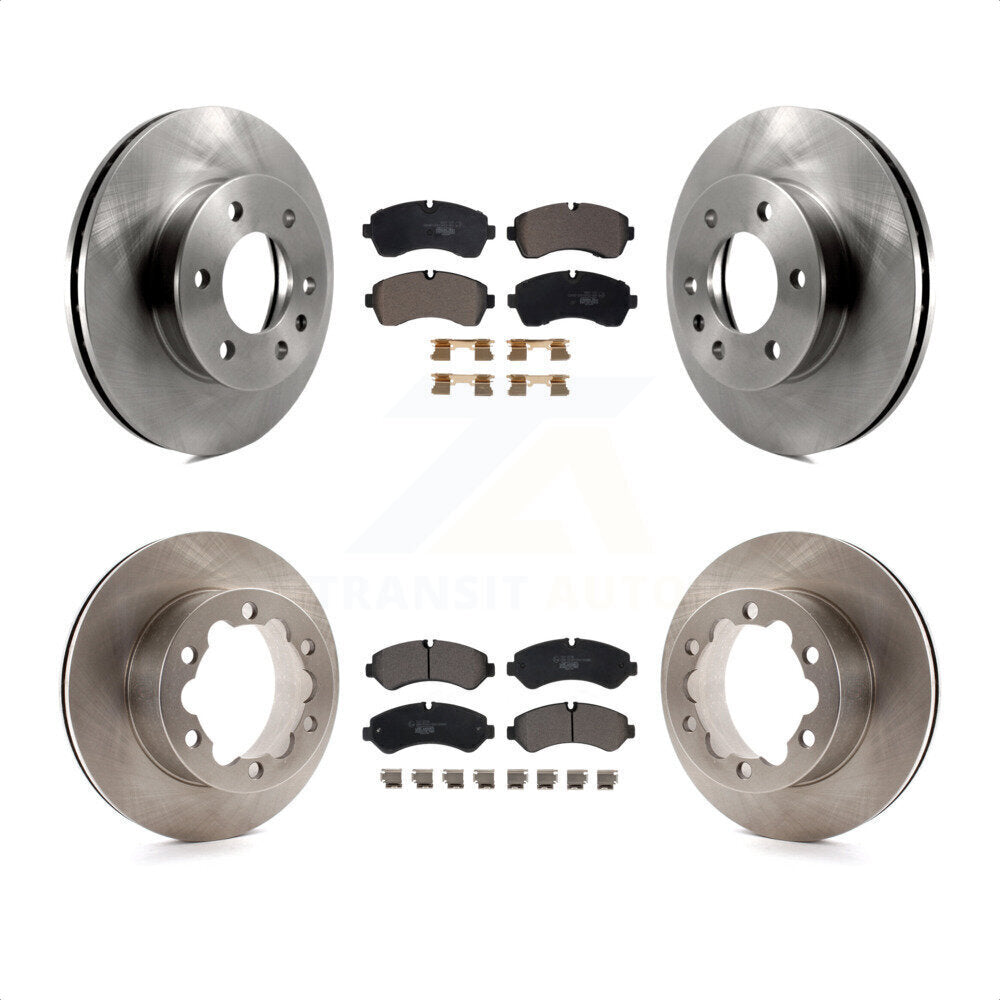 [Avant + Arrière] Kit de Disque et plaquette (céramique) de frein pour Mercedes-Benz Sprinter 3500 3500XD avec Dual Wheels K8T-103998 par Transit Auto