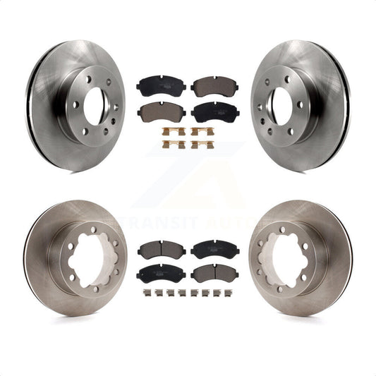 [Avant + Arrière] Kit de Disque et plaquette (céramique) de frein pour Mercedes-Benz Sprinter 3500 3500XD avec Dual Wheels K8T-103998 par Transit Auto