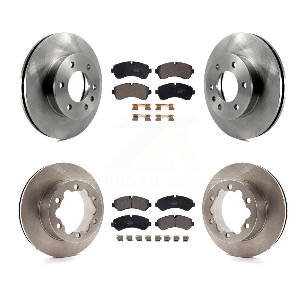 [Avant + Arrière] Kit de Disque et plaquette (céramique) de frein pour Mercedes-Benz Sprinter 3500 3500XD avec Dual Wheels K8T-103998