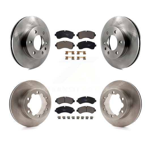 [Avant + Arrière] Kit de Disque et plaquette (céramique) de frein pour Mercedes-Benz Sprinter 3500 3500XD avec Dual Wheels K8T-103998