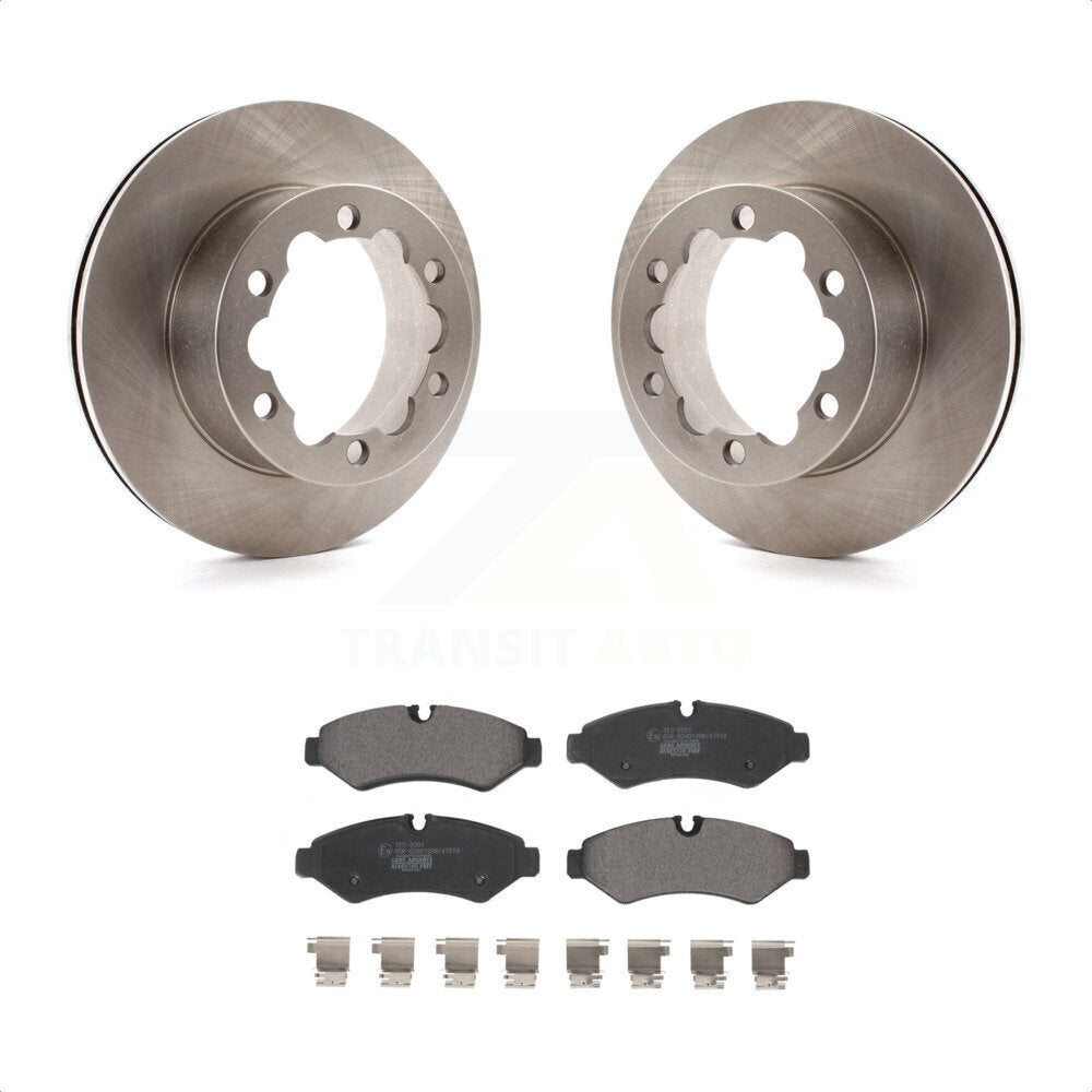 [Arrière] Kit de Disque et plaquette (céramique) de frein pour Mercedes-Benz Sprinter 3500 Freightliner 2500 3500XD K8T-104003 par Transit Auto
