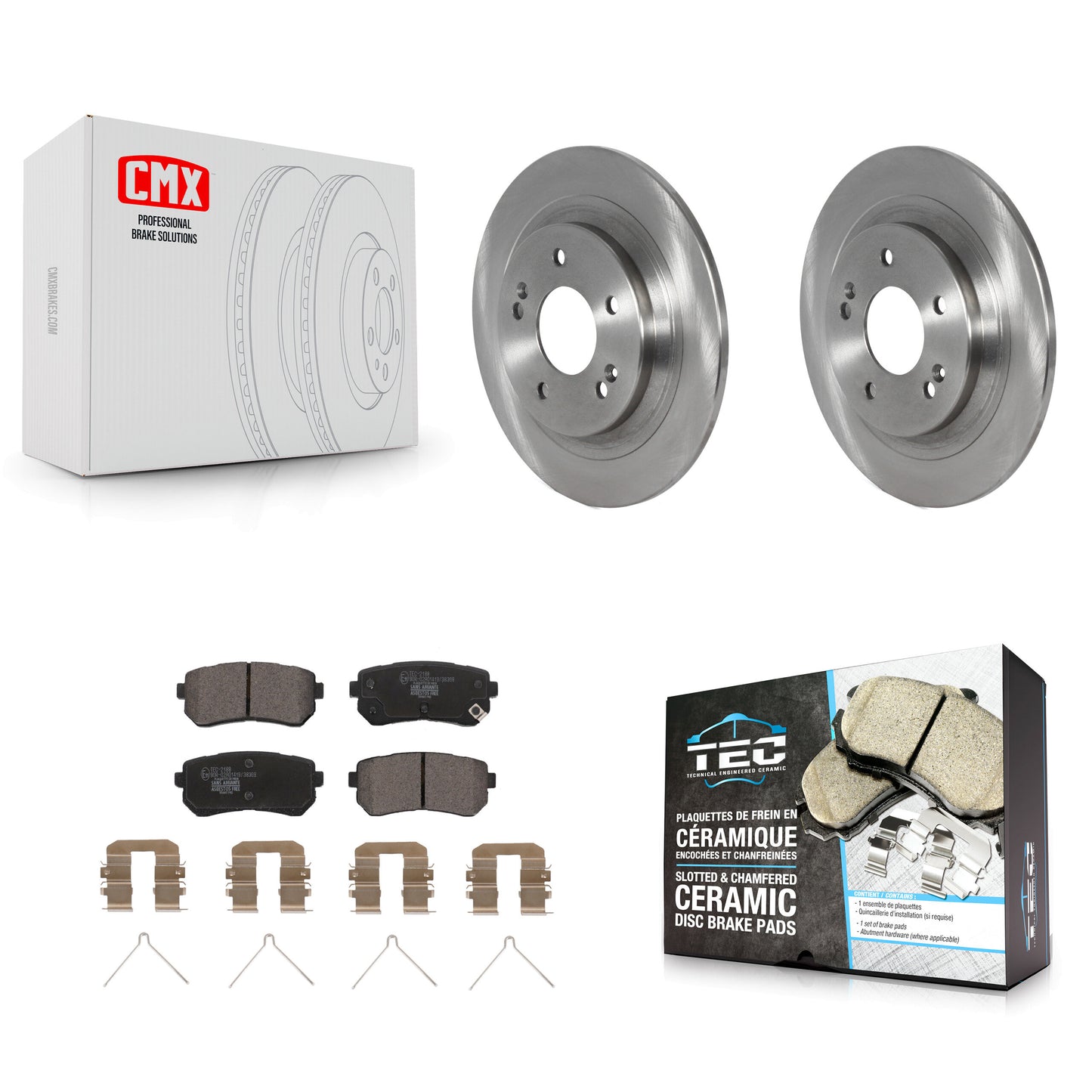[Arrière] Disque et plaquette de frein pour Hyundai Kona Kia Seltos K8T-104009