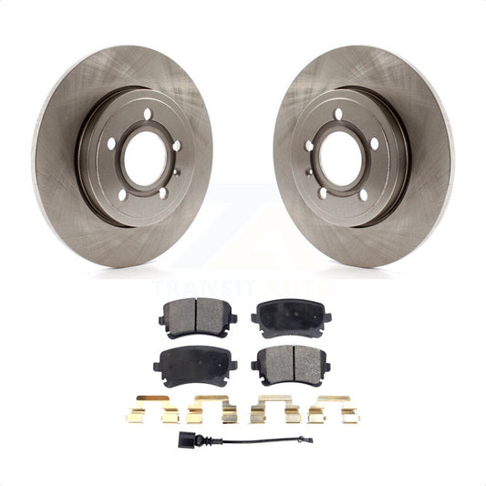 [Arrière] Kit de Disque et plaquette (céramique) de frein pour 2008 Audi A4 Quattro avec 300mm Diameter Rotor K8T-104077 par Transit Auto