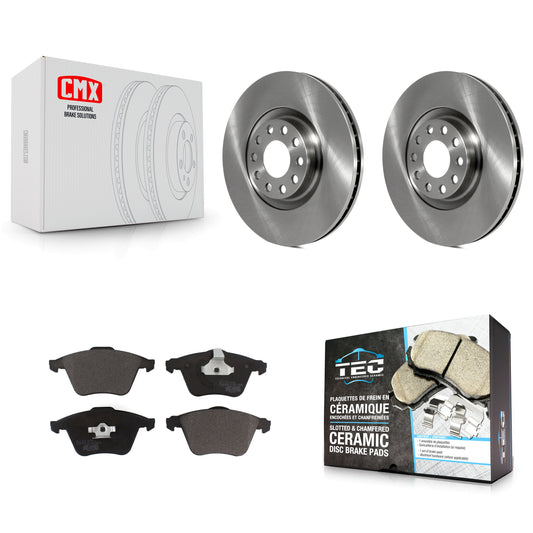 [Avant] Kit de Disque et plaquette (céramique) de frein pour 2002-2004 Audi A6 Quattro avec 321mm Diameter Rotor K8T-104081