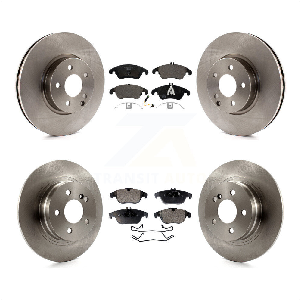 [Avant + Arrière] Kit de Disque et plaquette (céramique) de frein pour 2011-2012 Mercedes-Benz C300 avec 322mm Diameter Rotor K8T-104093 par Transit Auto