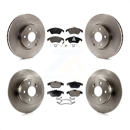 [Avant + Arrière] Kit de Disque et plaquette (céramique) de frein pour 2011-2012 Mercedes-Benz C300 avec 322mm Diameter Rotor K8T-104093 par Transit Auto