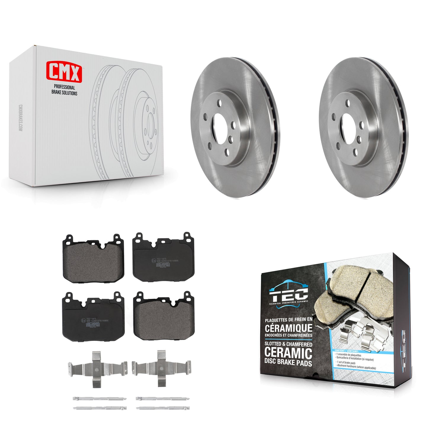 [Avant] Kit de Disque et plaquette (céramique) de frein pour 2017-2020 Mini Cooper Clubman S avec Sport Package K8T-104103