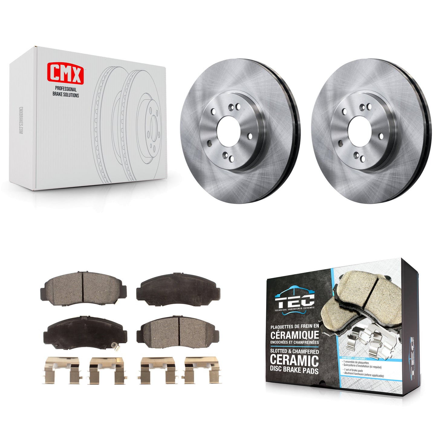 [Avant] Kit de Disque et plaquette (céramique) de frein pour Honda Accord K8T-104104