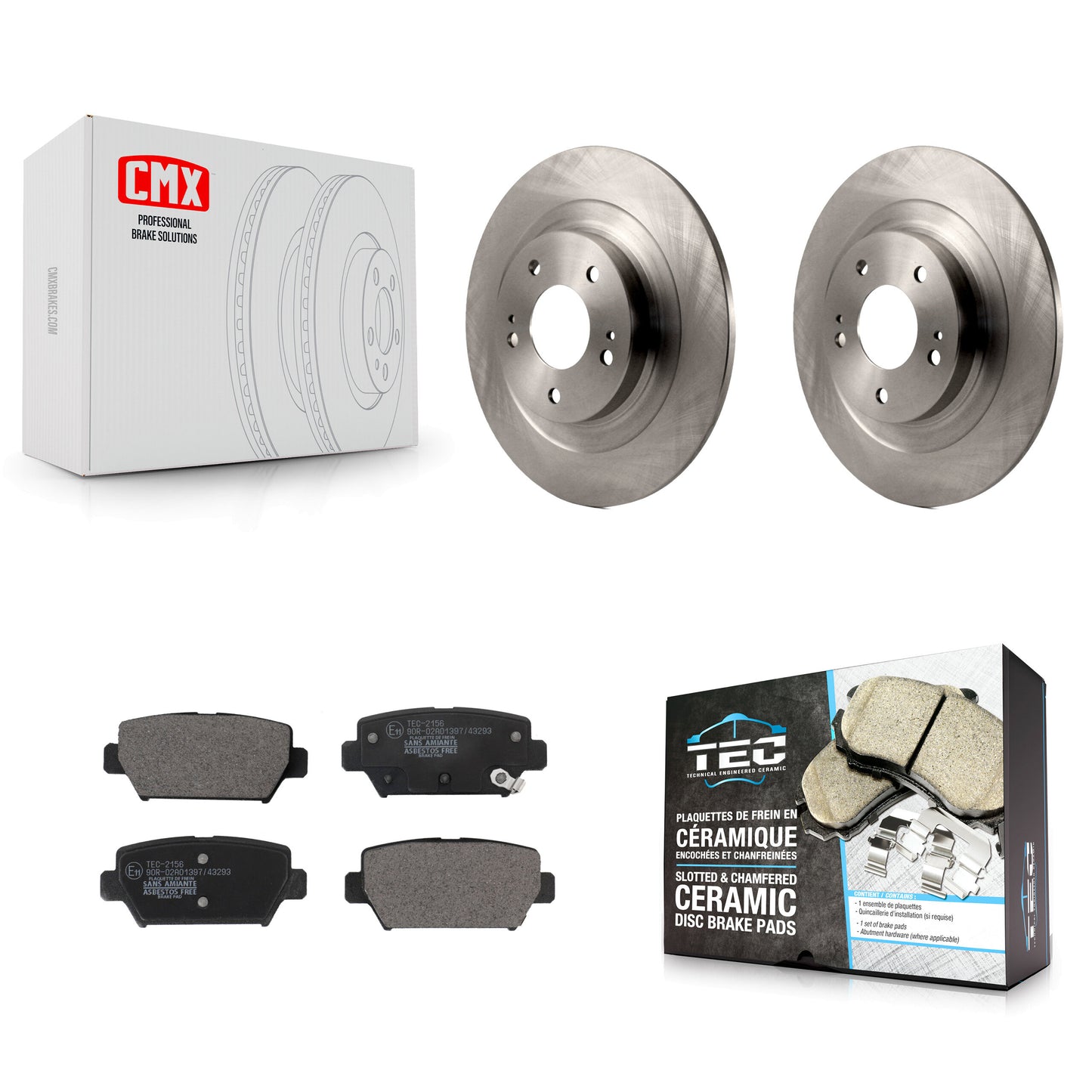 [Arrière] Kit de Disque et plaquette (céramique) de frein pour Mitsubishi Eclipse Cross avec Manual Parking K8T-104126