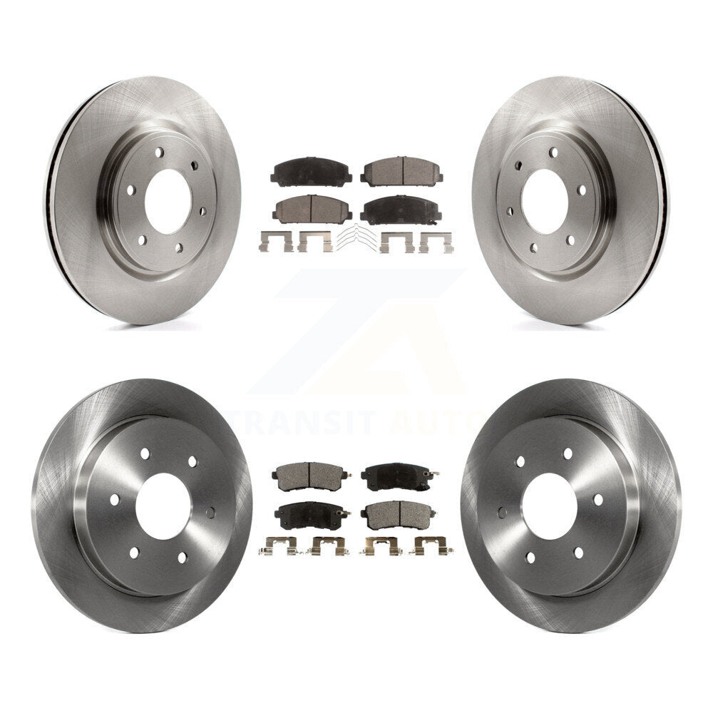 [Avant et Arrière] Disque et plaquette de frein pour 2017-2019 Nissan Armada With Solid Rotor K8T-104184