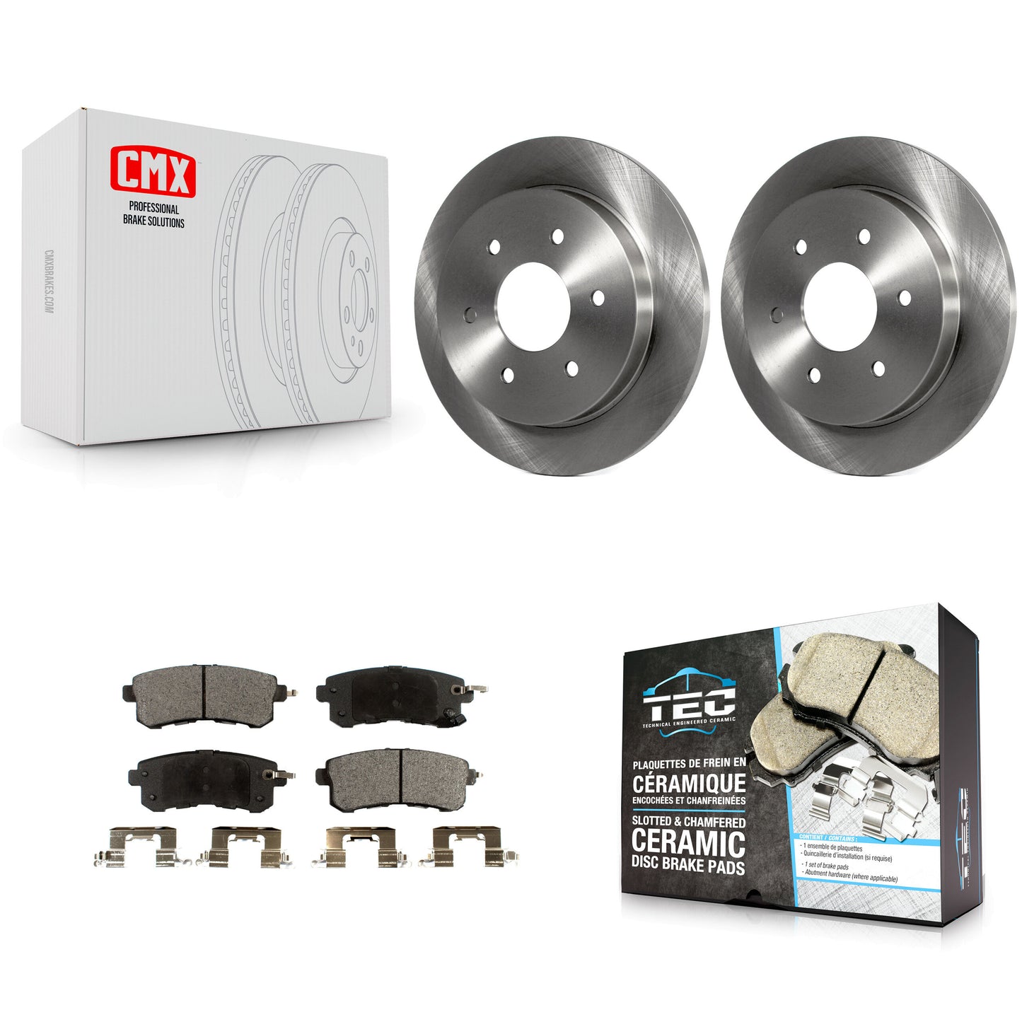 [Arrière] Disque et plaquette de frein pour 2017-2019 Nissan Armada With Solid Rotor K8T-104188