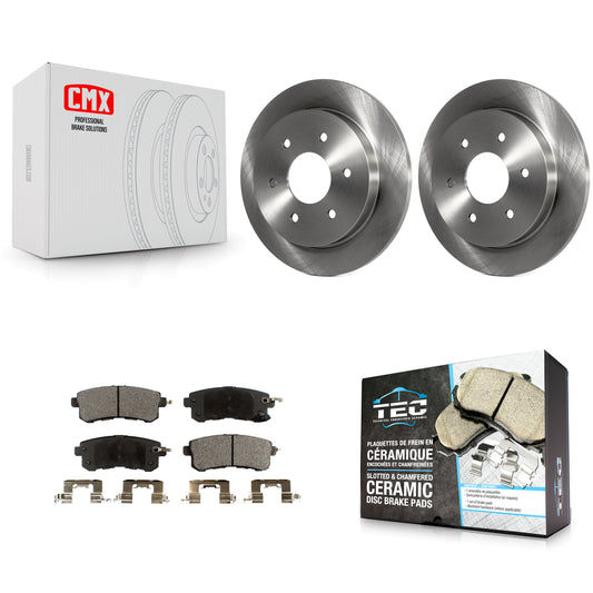 [Arrière] Disque et plaquette de frein pour 2017-2019 Nissan Armada With Solid Rotor K8T-104188