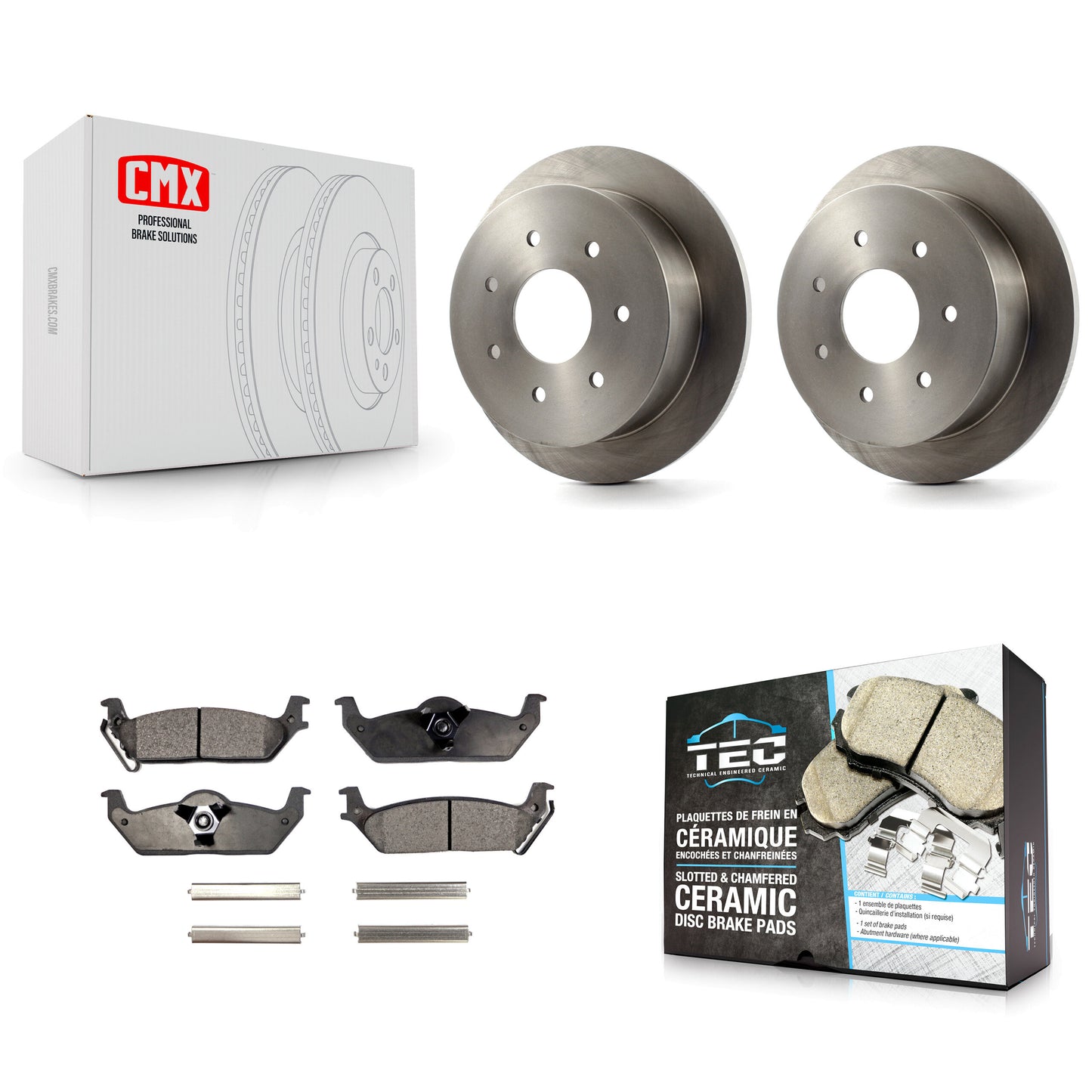 [Arrière] Disque et plaquette de frein pour Ford F-150 With Solid 7 Lug Wheels K8T-104194