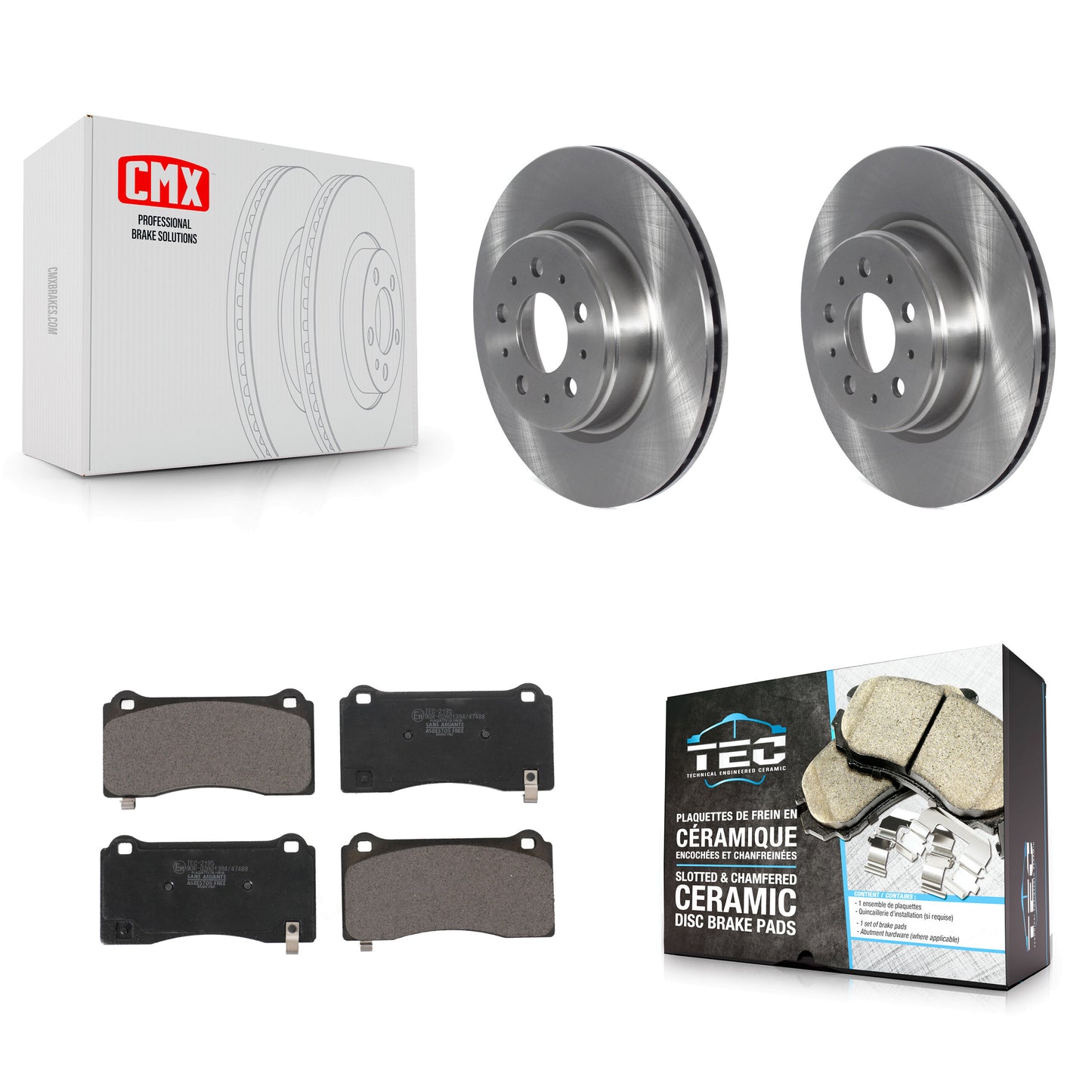 [Avant] Disque et plaquette de frein pour 2017-2022 Tesla 3 With Gray Painted Calipers K8T-104337