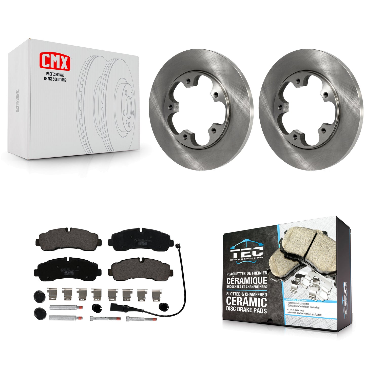 [Arrière] Disque et plaquette de frein pour 2020-2021 Ford Transit-350 AWD With 5 Lug Wheels K8T-104345