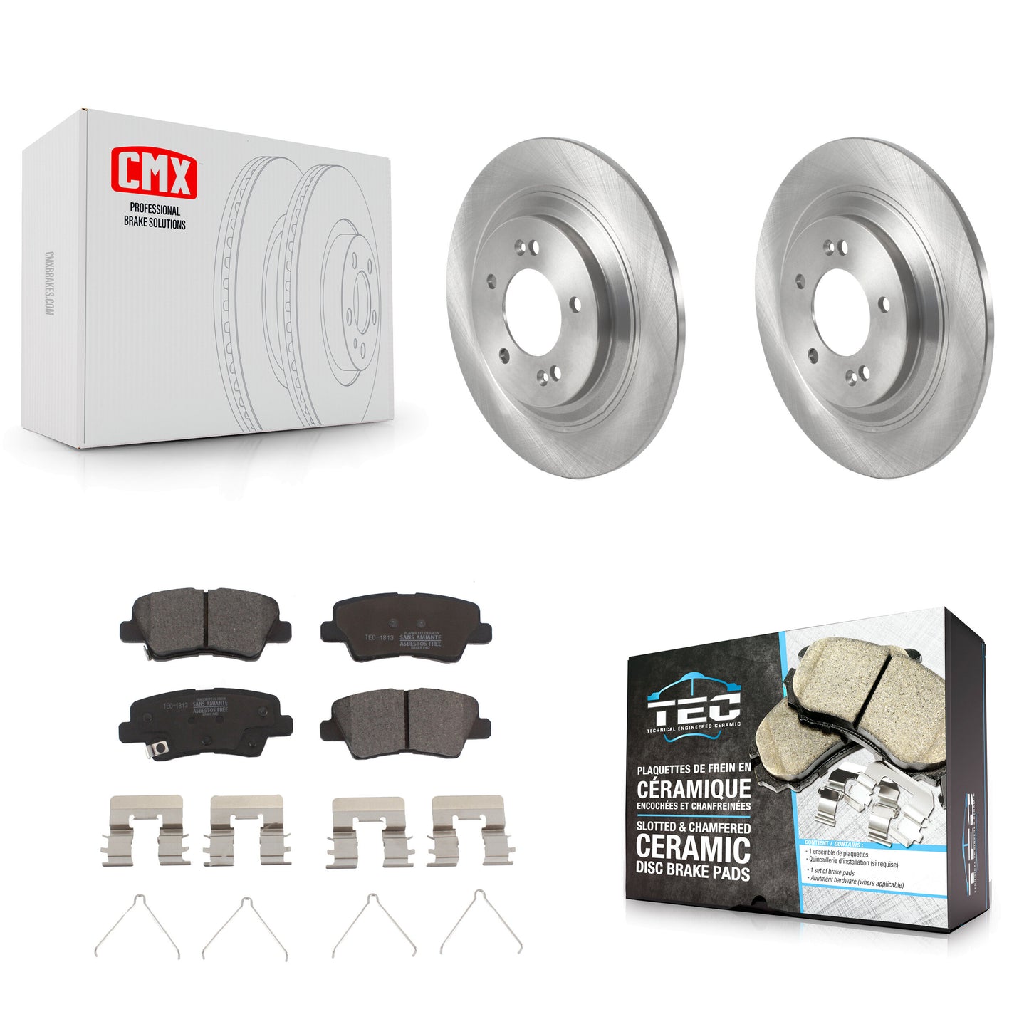 [Arrière] Disque et plaquette de frein pour Hyundai Kona Electric Kia Soul EV Niro K8T-104348