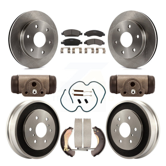 [Avant et Arrière] Disque et plaquette de frein pour 07 GMC Sierra 1500 With 7000 Lb GVW K8T-104359