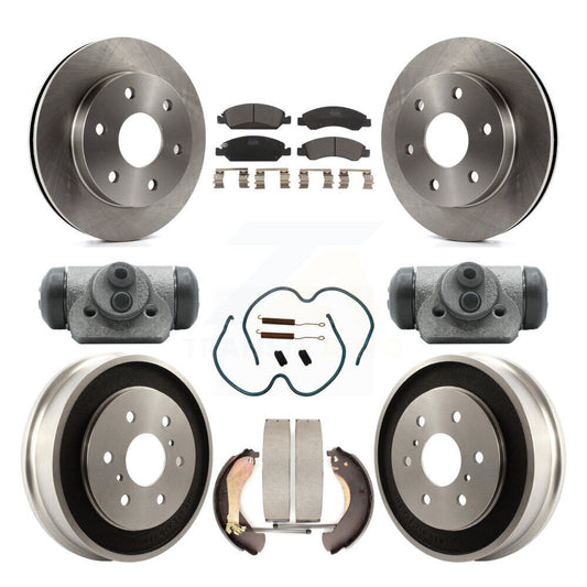 [Avant et Arrière] Disque et plaquette de frein pour 07 GMC Sierra 1500 With 6400 Lb GVW K8T-104360