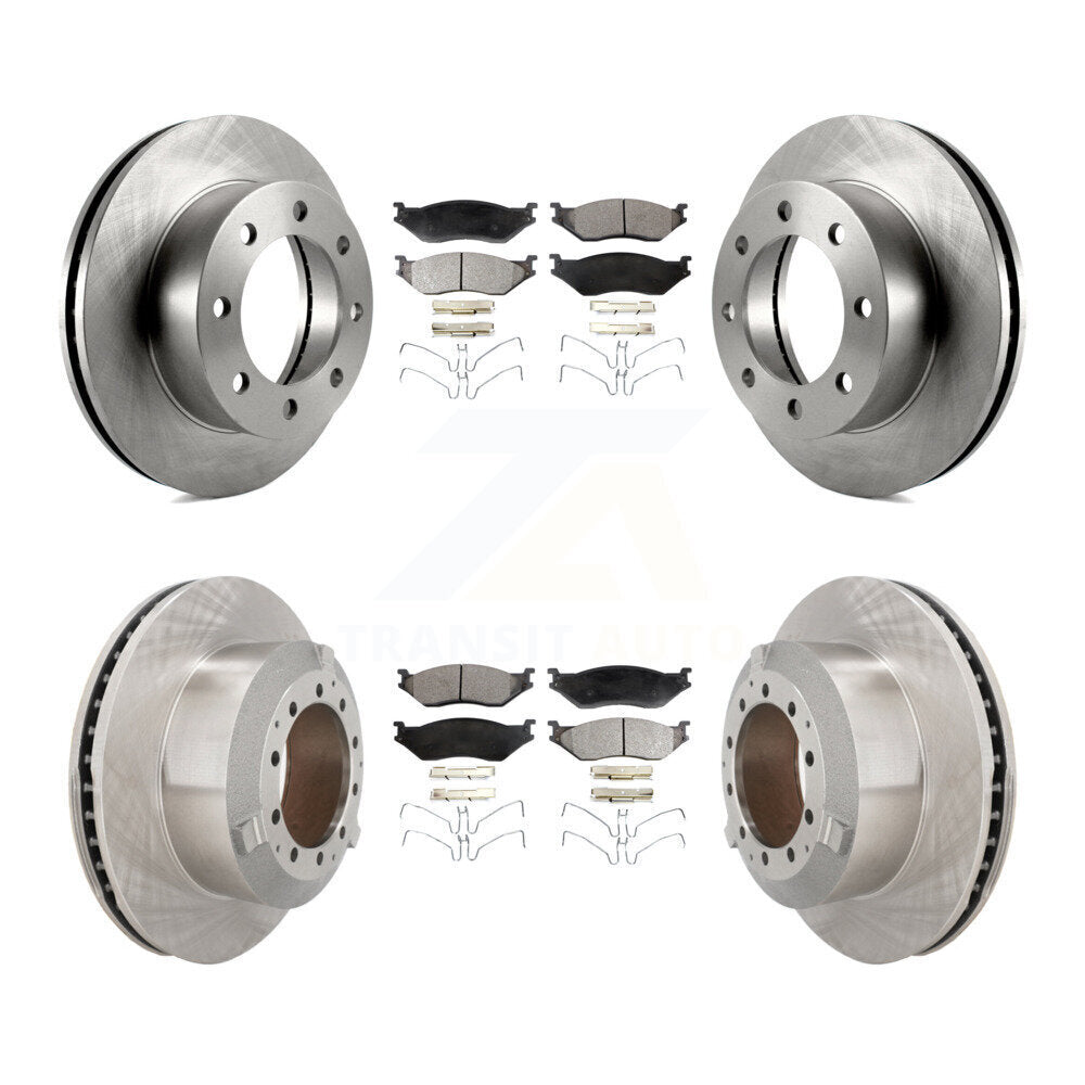 [Avant et Arrière] Disque et plaquette de frein pour 05-09 Ford F-450 Super Duty With 8 Lug Wheels K8T-104382