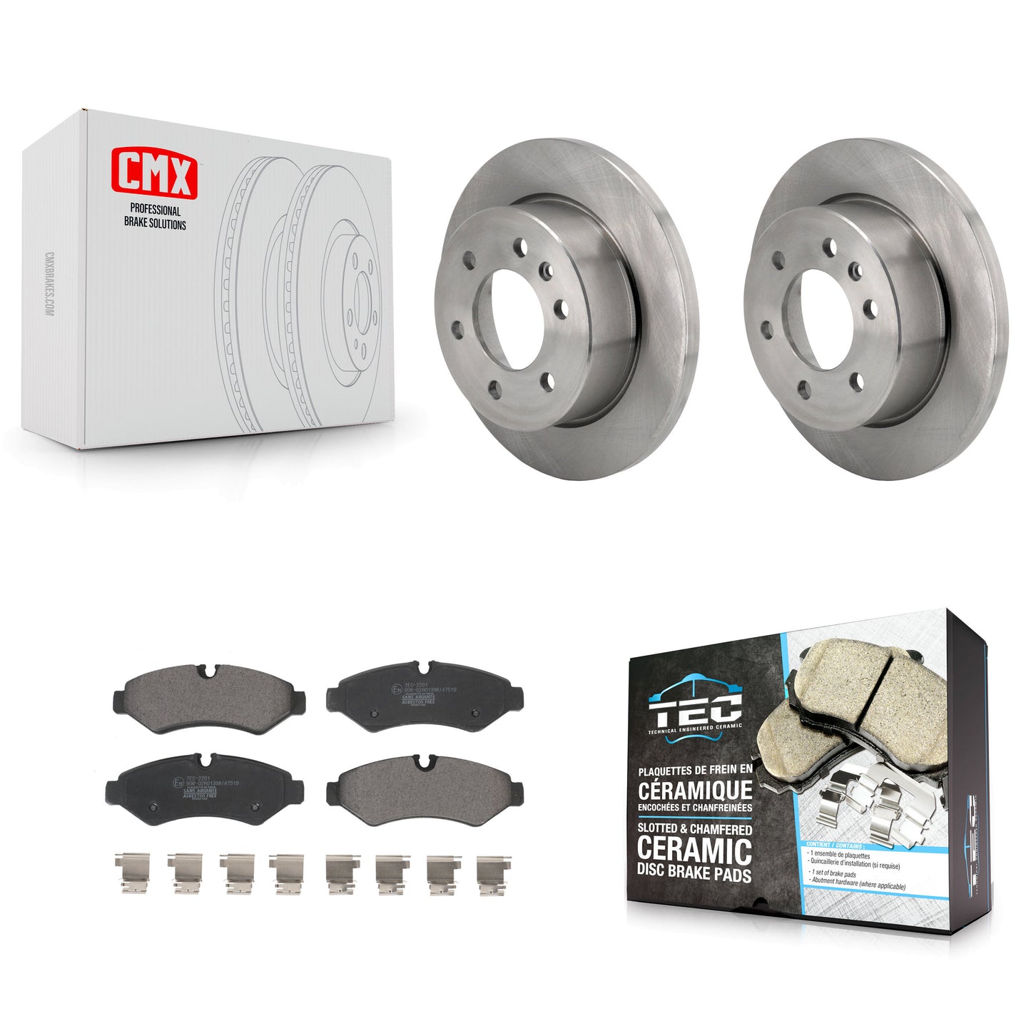 [Arrière] Disque et plaquette de frein pour Mercedes-Benz Sprinter 2500 3500 Freightliner 1500 K8T-104441