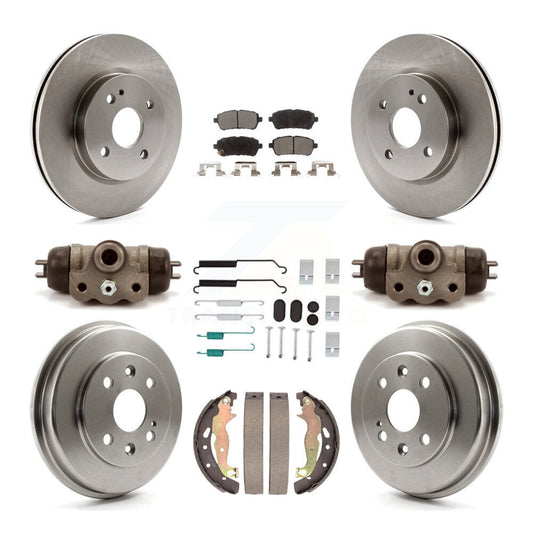 [Avant et Arrière] Disque et plaquette de frein pour 2011-2014 Mazda 2 K8T-104566