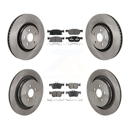 [Avant et Arrière] Disque et plaquette de frein pour 2019 Ford Edge With Red Painted Calipers K8T-104619