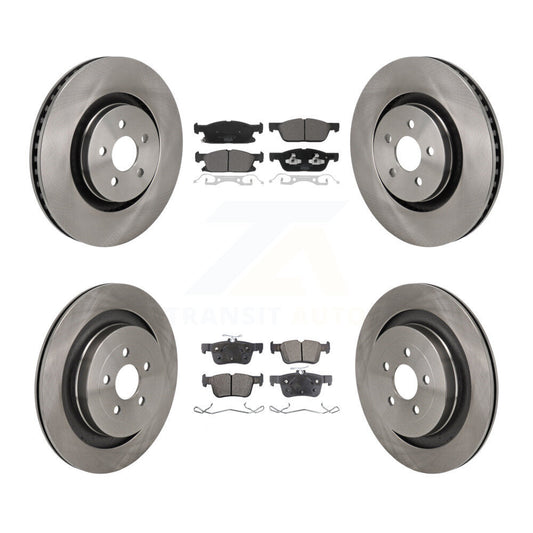 [Avant et Arrière] Disque et plaquette de frein pour 2019 Ford Edge With Red Painted Calipers K8T-104619