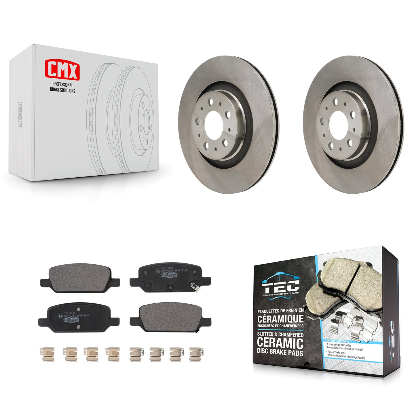 [Arrière] Disque et plaquette de frein pour 2020-2022 Tesla Y With Gray Painted Calipers K8T-104767