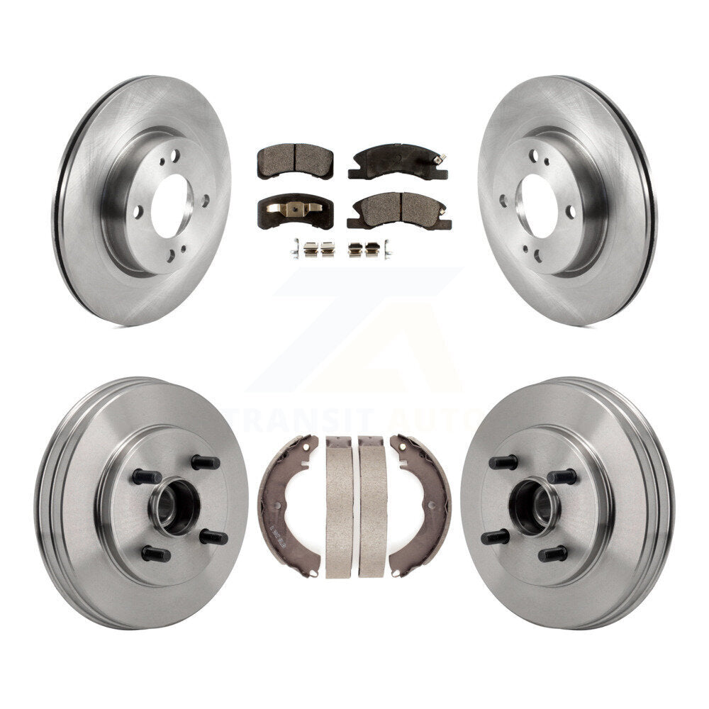 [Avant et Arrière] Disque et plaquette de frein pour Mitsubishi Mirage G4 With 1 Mounting Hole K8T-104812