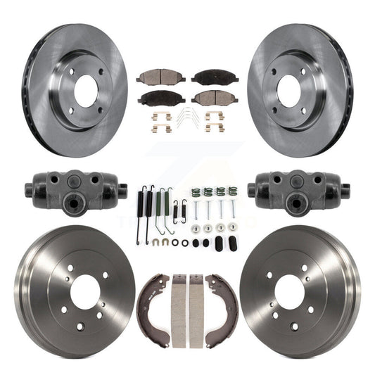 [Avant et Arrière] Disque et plaquette de frein pour 2008 Nissan Versa 4-Wheel ABS K8T-104833