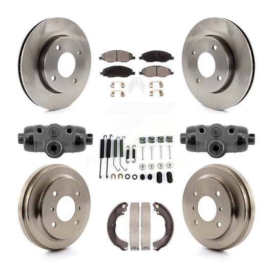 [Avant et Arrière] Disque et plaquette de frein pour 09-11 Nissan Versa With 4 Wheel ABS K8T-104834