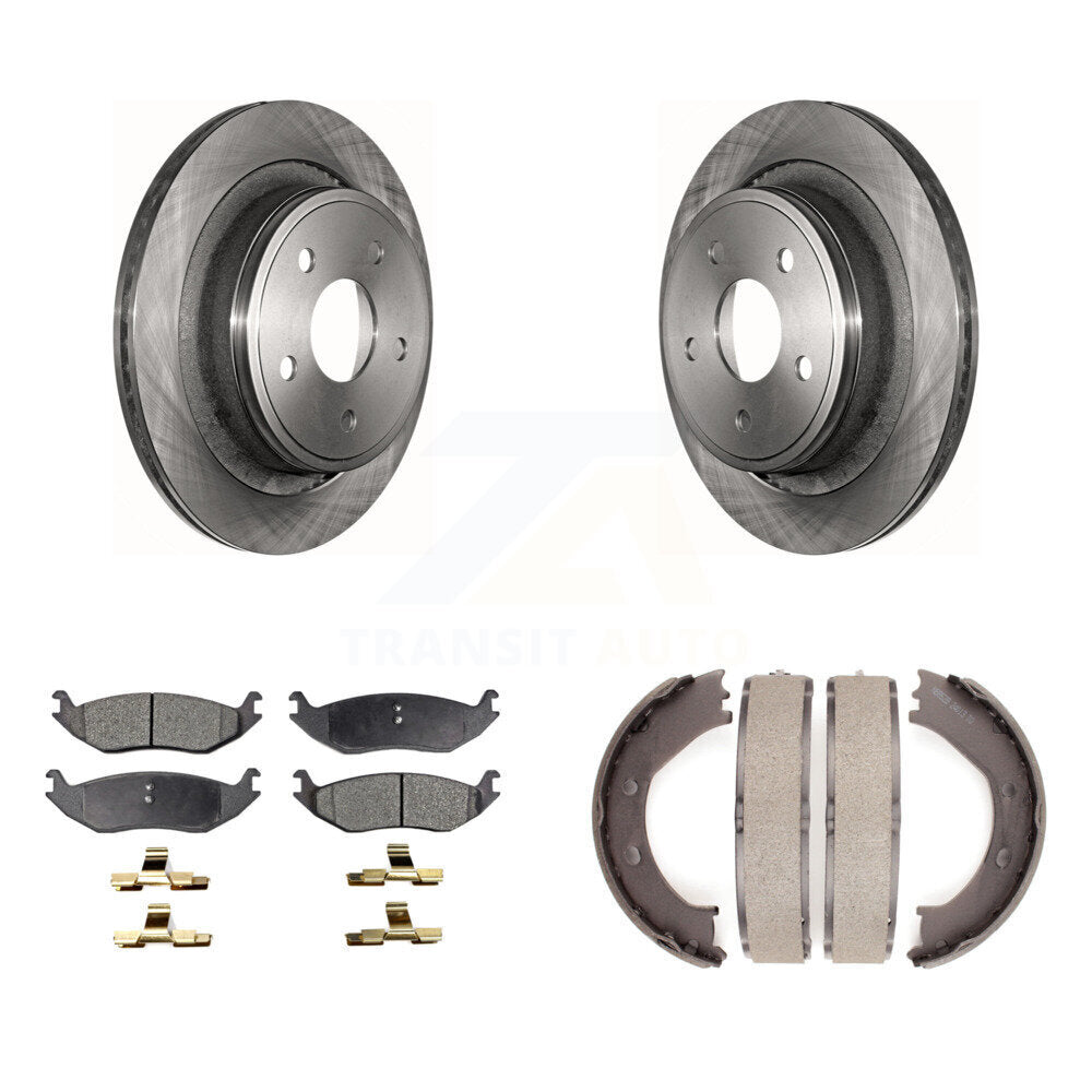 [Arrière] Disque et plaquette de frein pour Dodge Ram 1500 Durango Chrysler Aspen K8T-105664