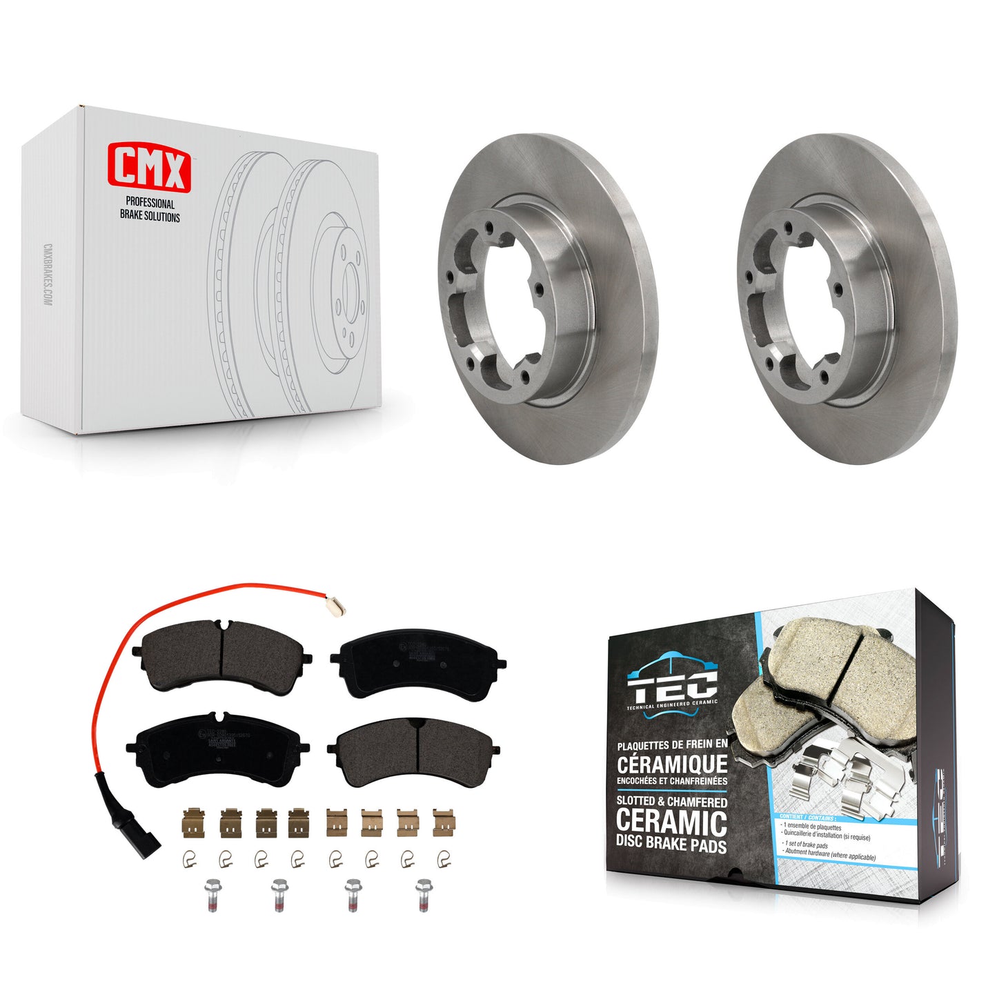 [Arrière] Disque et plaquette de frein pour 2022-2023 Ford E-Transit Without Heavy Duty Brakes K8T-105776