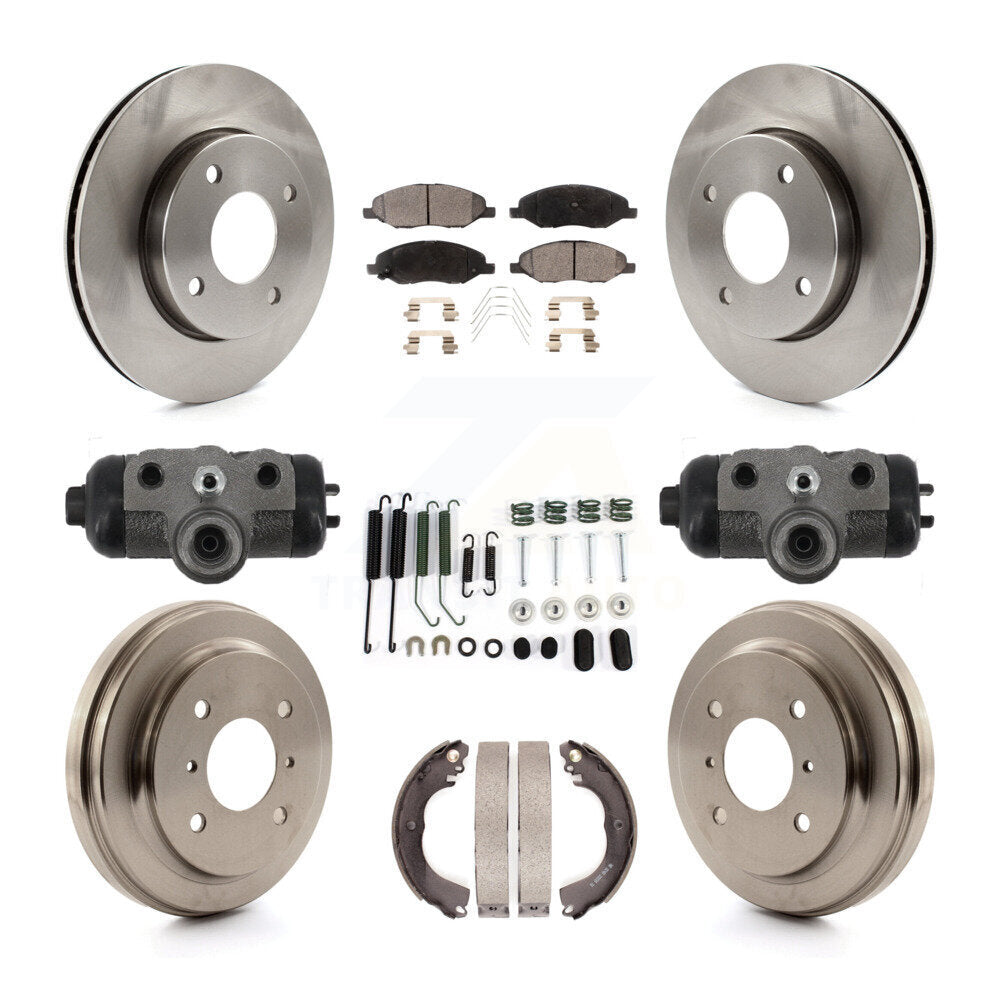 [Avant et Arrière] Disque et plaquette de frein pour Nissan Versa Without 4 Wheel ABS K8T-105779