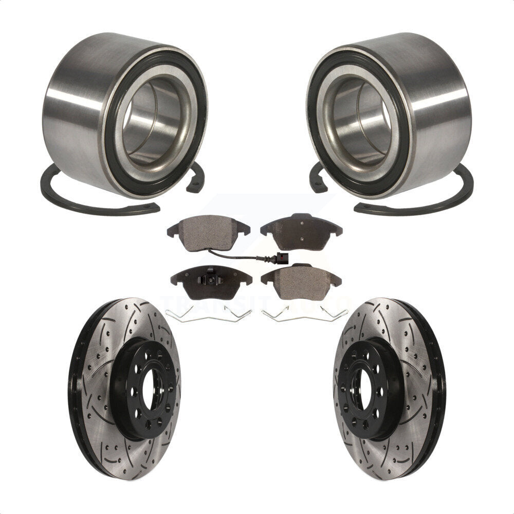 [Avant] Kit de Roulement de roue pour 2005 Volkswagen Jetta 288mm Diameter Rotor 7th 8th Digit Of VIN Is "1K" KBB-100981