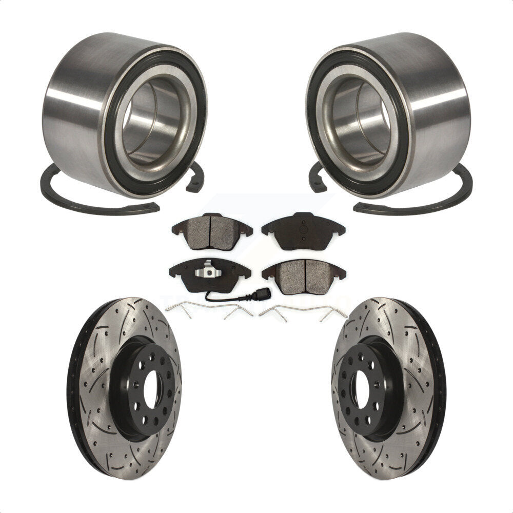 [Avant] Kit de Roulement de roue pour 2005 Volkswagen Jetta 312mm Diameter Rotor 7th 8th Digit Of VIN Is "1K" KBB-101073