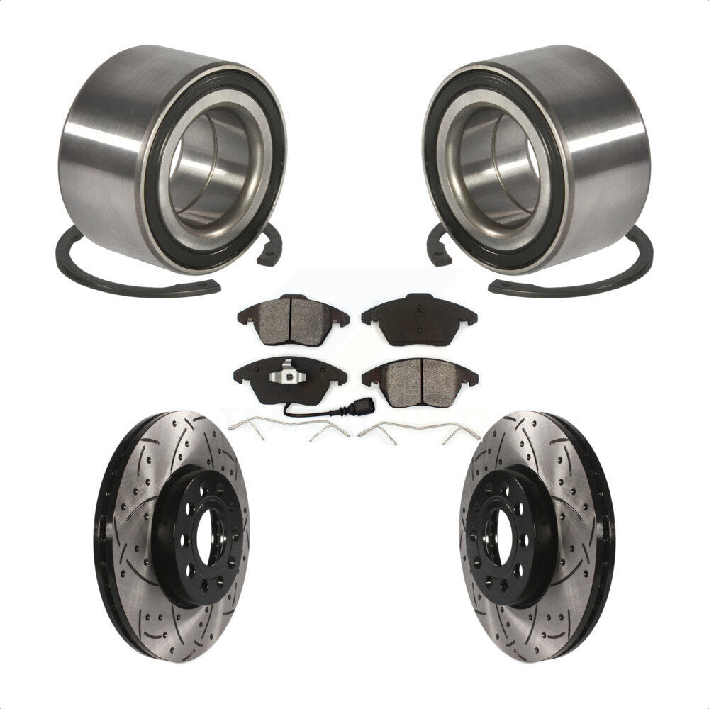 [Avant] Kit de Roulement de roue pour 2005 Volkswagen Jetta 288mm Diameter Rotor 7th 8th Digit Of VIN Is "1K" KBB-101074