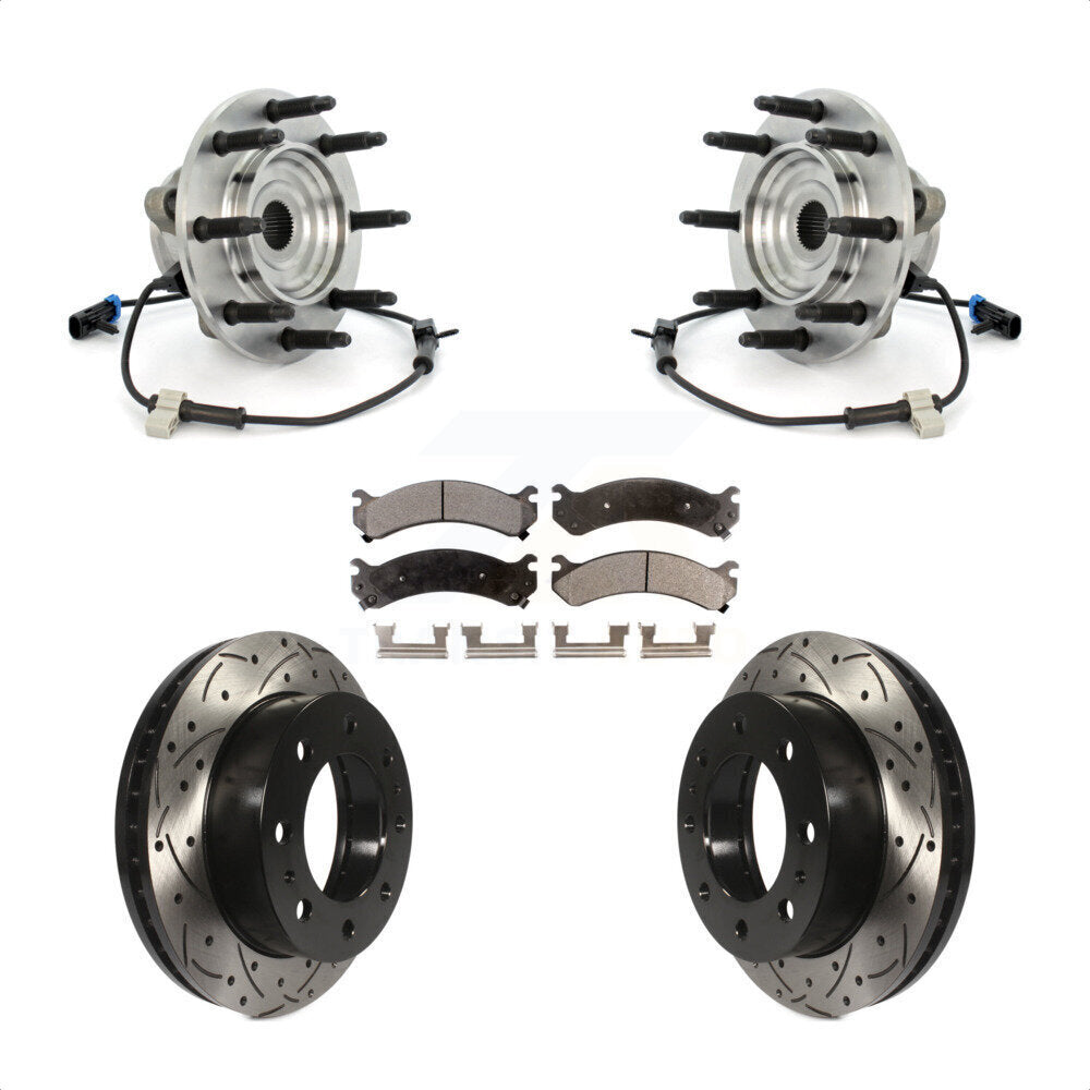 [Avant] Kit d'ensemble roulement de roue et moyeu pour Chevrolet Silverado 2500 HD GMC Sierra Hummer H2 Classic 1500 3500 Suburban Yukon XL Avalanche KBB-102988