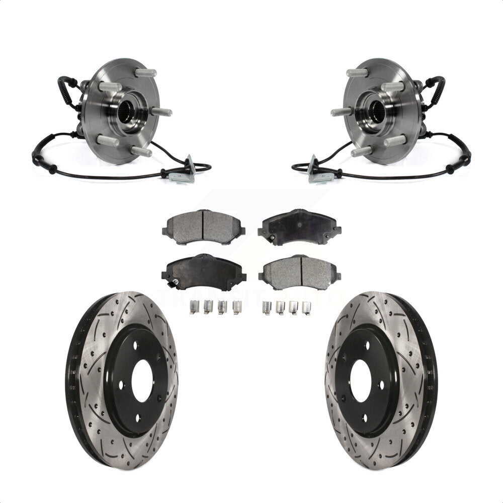 [Avant] Kit d'ensemble roulement de roue et moyeu pour Dodge Grand Caravan Chrysler Town & Country Ram C/V Volkswagen Routan avec Single Piston Caliper KBB-103034
