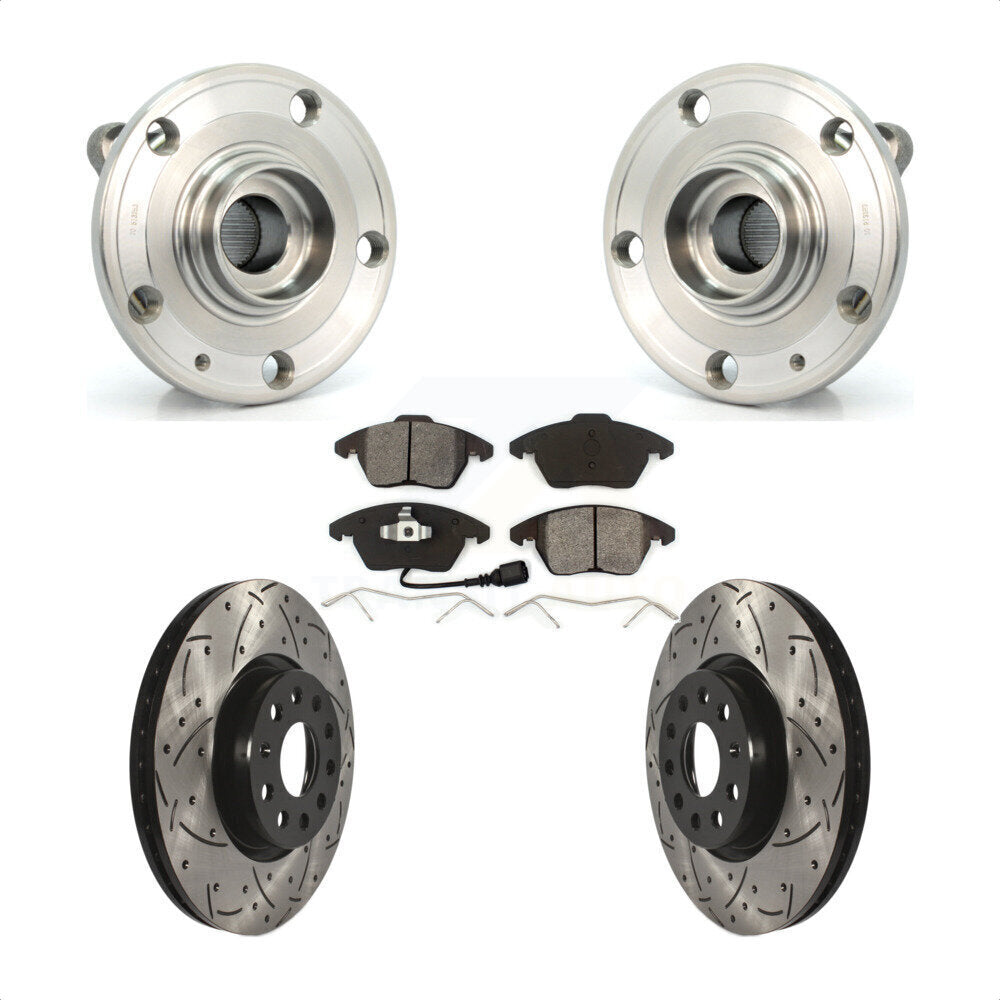 [Avant] Kit d'ensemble roulement de roue et moyeu pour Volkswagen Jetta Beetle CC Passat GTI Audi Eos A3 TT Quattro KBB-103075