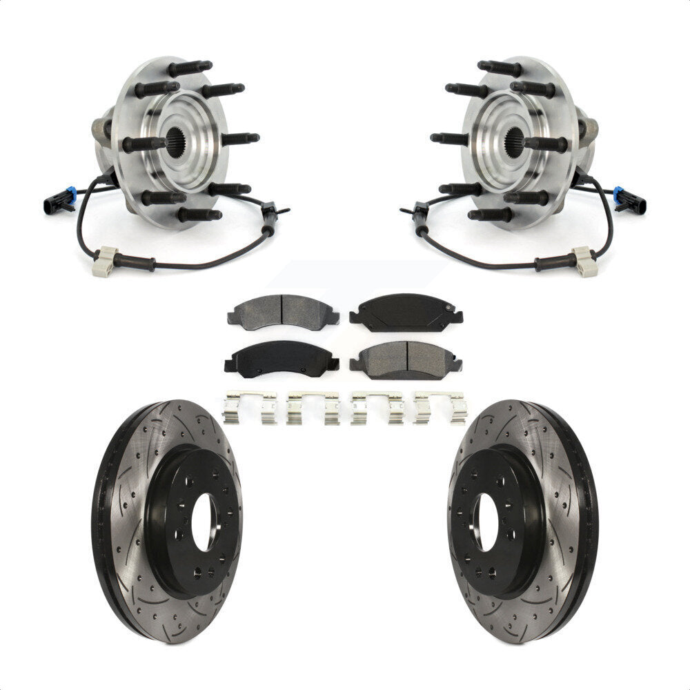 [Avant] Kit d'ensemble roulement de roue et moyeu pour Chevrolet Silverado 1500 GMC Sierra Classic 8 Lug Wheels KBB-103184