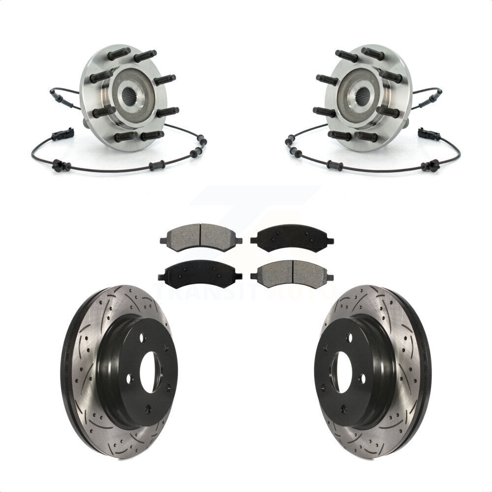 [Avant] Kit d'ensemble roulement de roue et moyeu pour 2007-2008 Dodge Ram 1500 Standard Cab Pickup Crew 8 Lug Wheels KBB-103208