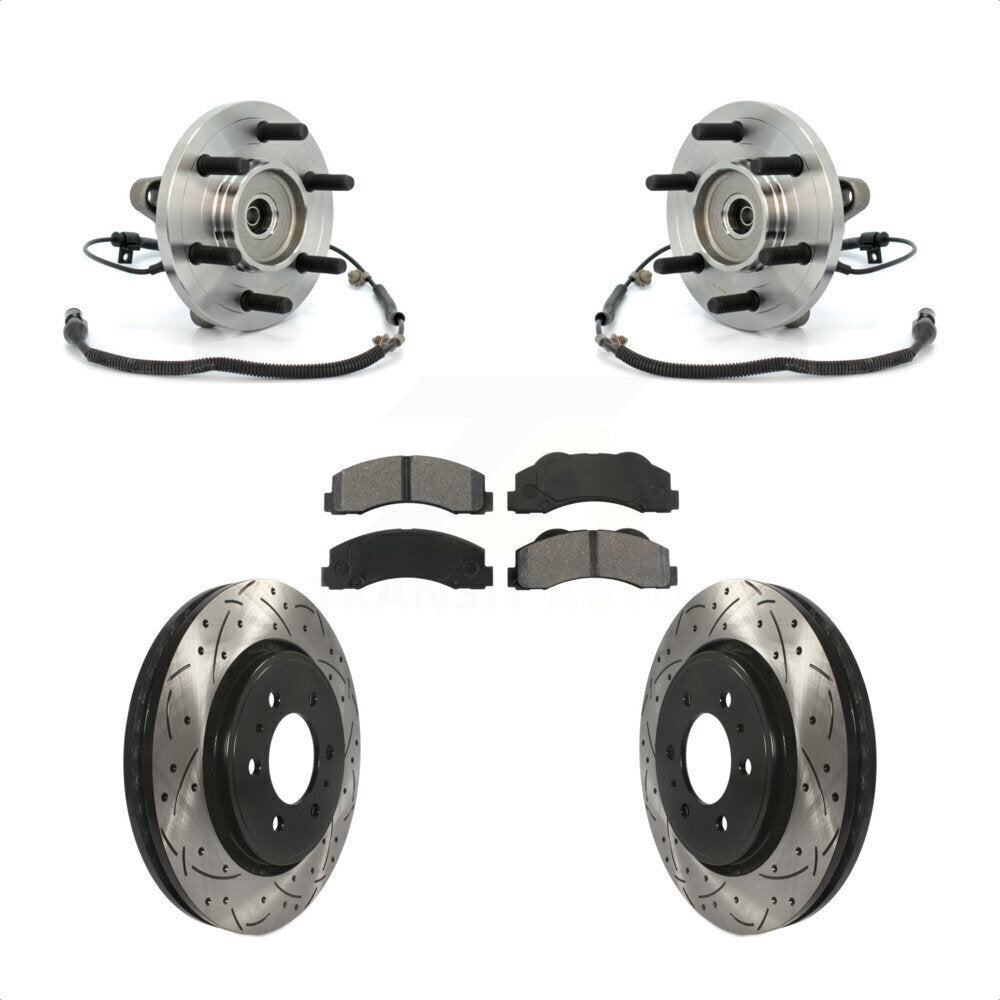 [Avant] Kit d'ensemble roulement de roue et moyeu pour 2010 Ford F-150 FX4 Platinum STX XL XLT King Ranch Lariat avec 4WD 6 Lug Wheels KBB-103213