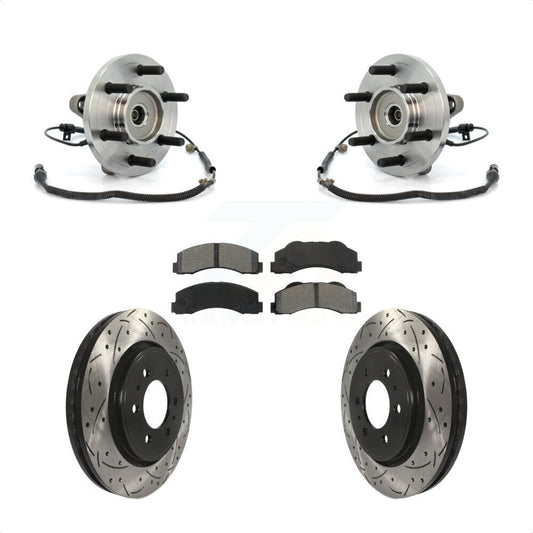 [Avant] Kit d'ensemble roulement de roue et moyeu pour 2010 Ford F-150 FX4 Platinum STX XL XLT King Ranch Lariat avec 4WD 6 Lug Wheels KBB-103213